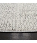 Safavieh Whisper Light Grey / Ivory WHS568 6 ft. 7 in. X 6 ft. 7 in. Round Rug