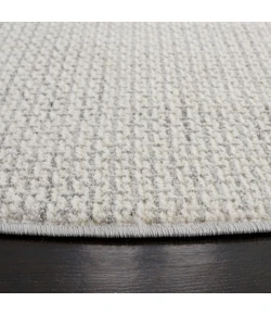 Safavieh Whisper Light Grey / Ivory WHS568 6 ft. 7 in. X 6 ft. 7 in. Round Rug
