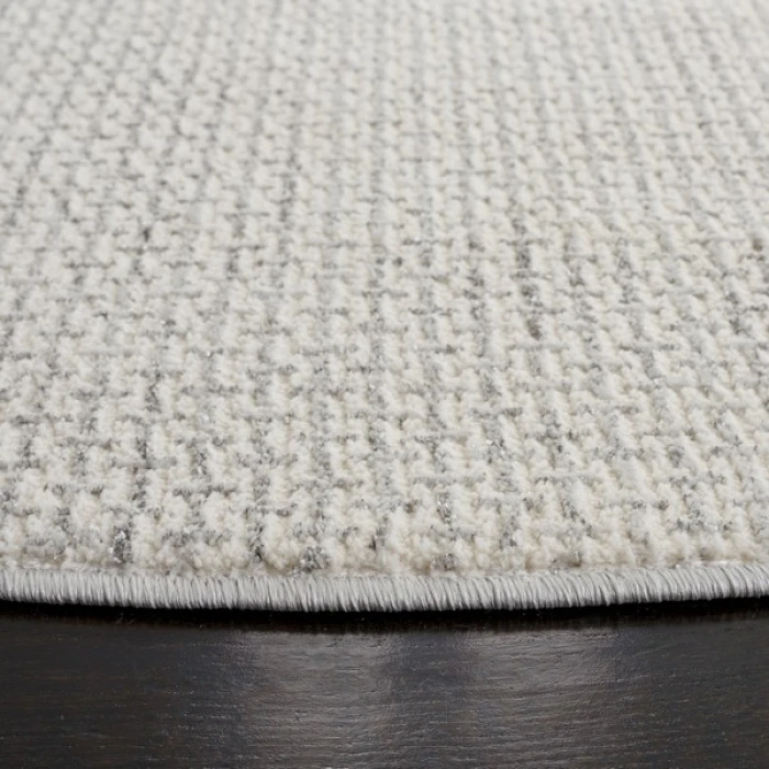 Safavieh Whisper Light Grey / Ivory WHS568 6 ft. 7 in. X 6 ft. 7 in. Round Rug