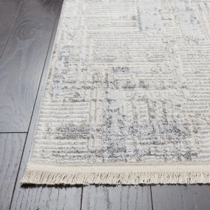 Safavieh Whisper Light Grey / Beige WHS582 6 ft. 7 in. X 6 ft. 7 in. Square Rug