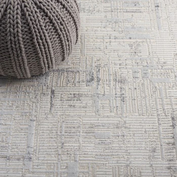 Safavieh Whisper Light Grey / Beige WHS582 6 ft. 7 in. X 6 ft. 7 in. Square Rug