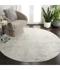 Safavieh Whisper Light Grey / Beige WHS582 6 ft. 7 in. X 6 ft. 7 in. Round Rug