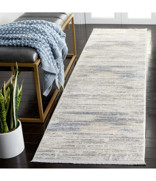 Safavieh Whisper Grey / Blue WHS586 2 ft. 2 in. X 8 ft. Runner Rug