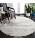 Safavieh Whisper Grey / Blue WHS586 6 ft. 7 in. X 6 ft. 7 in. Round Rug