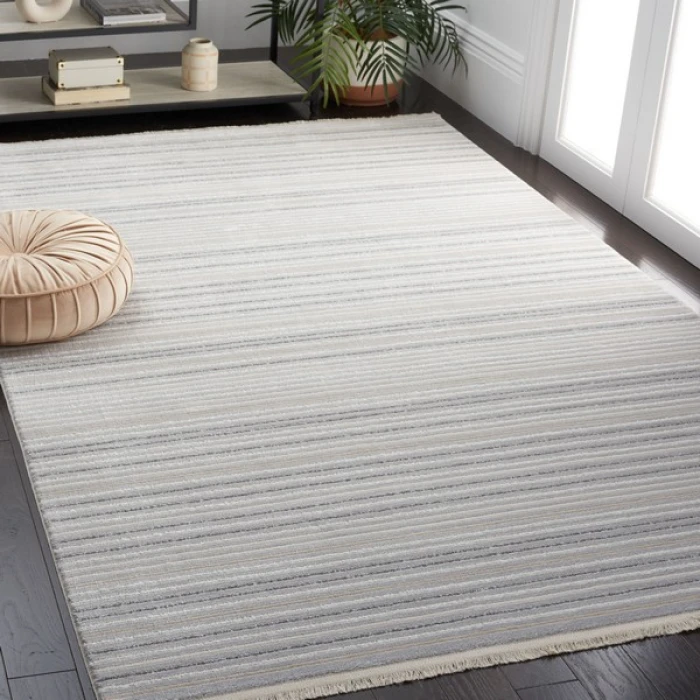 Safavieh Whisper Light Grey / Ivory WHS588 8 ft. X 10 ft. Rectangle Rug