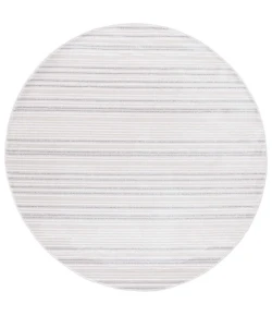Safavieh Whisper Light Grey / Ivory WHS588 6 ft. 7 in. X 6 ft. 7 in. Round Rug