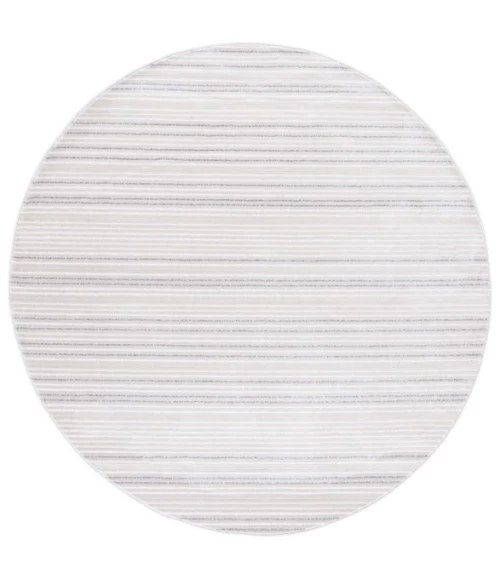 Safavieh Whisper Light Grey / Ivory WHS588 6 ft. 7 in. X 6 ft. 7 in. Round Rug