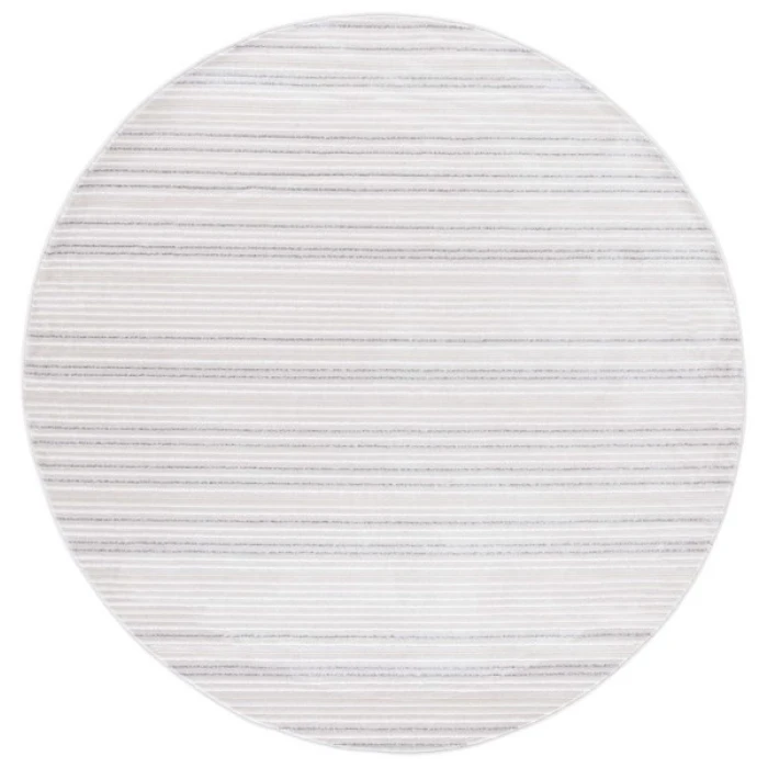 Safavieh Whisper Light Grey / Ivory WHS588 6 ft. 7 in. X 6 ft. 7 in. Round Rug