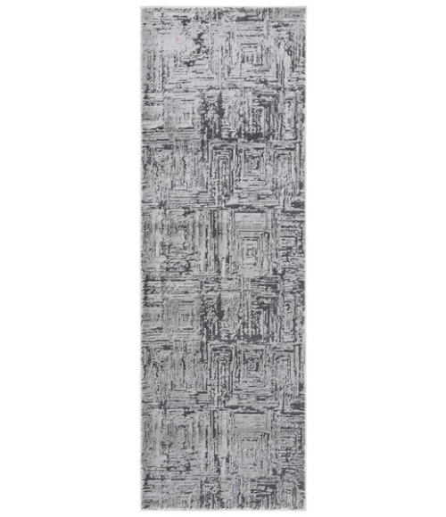 Safavieh Whisper Grey / Dark Grey WHS814 2 ft. 6 in. X 8 ft. Runner Rug
