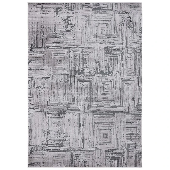 Safavieh Whisper Grey / Dark Grey WHS814 5 ft. 3 in. X 7 ft. 6 in. Rectangle Rug
