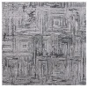 Safavieh Whisper Grey / Dark Grey WHS814 6 ft. 7 in. X 6 ft. 7 in. Square Rug