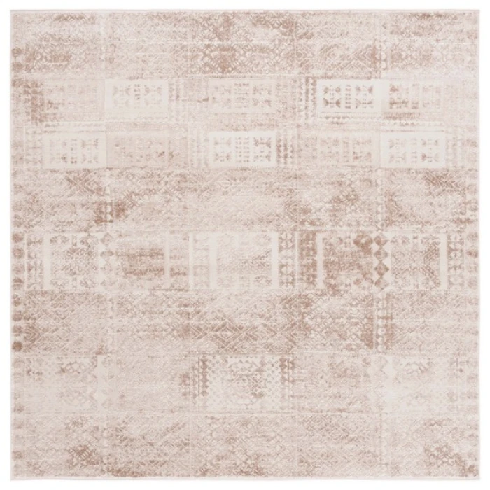 Safavieh Whisper Beige / Light Beige WHS818 6 ft. 7 in. X 6 ft. 7 in. Round Rug