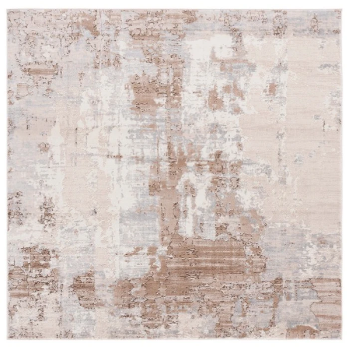 Safavieh Whisper Beige / Light Grey WHS820 6 ft. 7 in. X 6 ft. 7 in. Round Rug