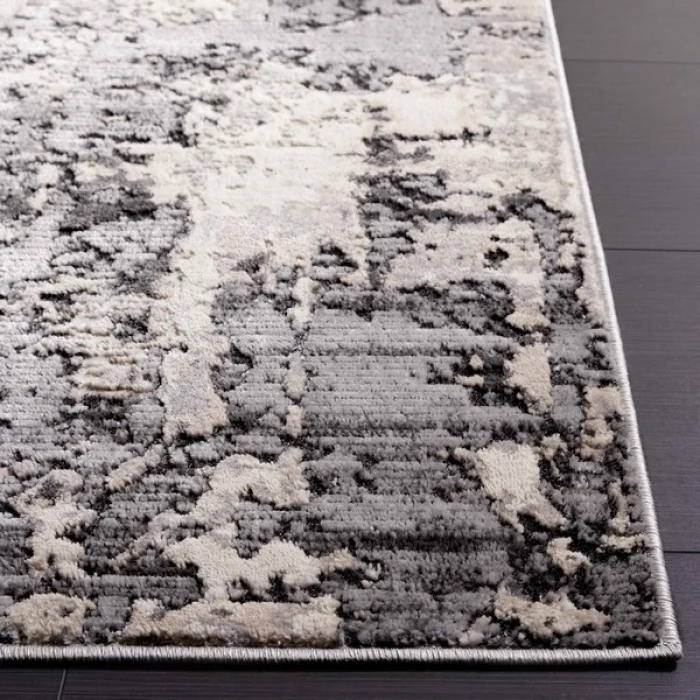 Safavieh Whisper Grey / Light Beige WHS820 6 ft. 7 in. X 6 ft. 7 in. Round Rug