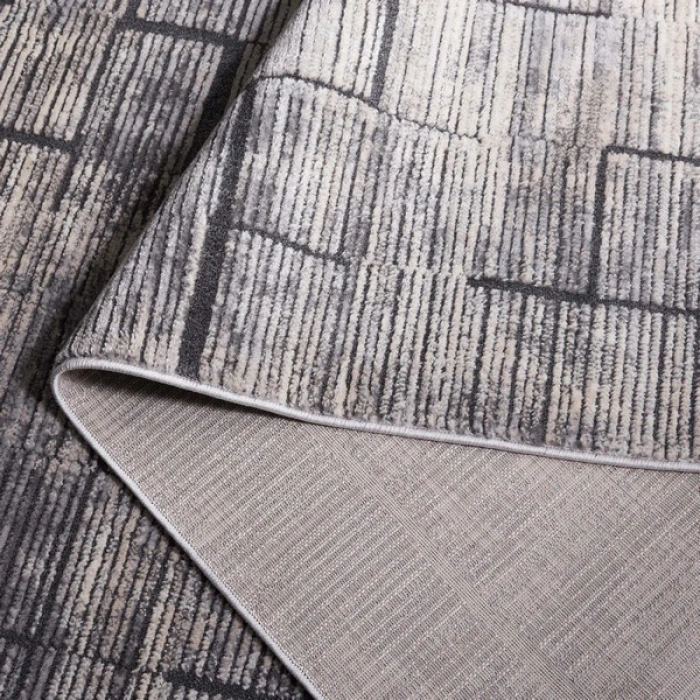 Safavieh Whisper Grey / Light Beige WHS822 6 ft. 7 in. X 6 ft. 7 in. Round Rug
