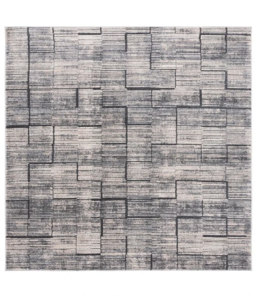 Safavieh Whisper Grey / Light Beige WHS822 6 ft. 7 in. X 6 ft. 7 in. Round Rug