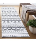 Safavieh Alamo ALM716 Charcoal / Ivory 2'-2" X 8' Runner Area Rug