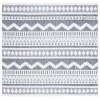 Safavieh Alamo ALM716 Charcoal / Ivory 6'-7" X 6'-7" Square Area Rug
