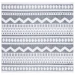Safavieh Alamo ALM716 Charcoal / Ivory 6'-7" X 6'-7" Square Area Rug