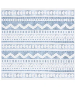 Safavieh Alamo ALM716 Blue / Ivory 6'-7" X 6'-7" Square Area Rug