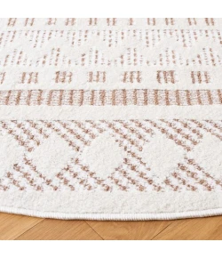 Safavieh Alamo ALM716 Taupe / Ivory 6'-7" X 6'-7" Round Area Rug