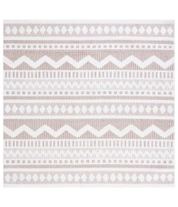 Safavieh Alamo ALM716 Taupe / Ivory 6'-7" X 6'-7" Square Area Rug