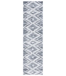 Safavieh Alamo ALM717 Charcoal / Ivory 2'-2" X 8' Runner Area Rug