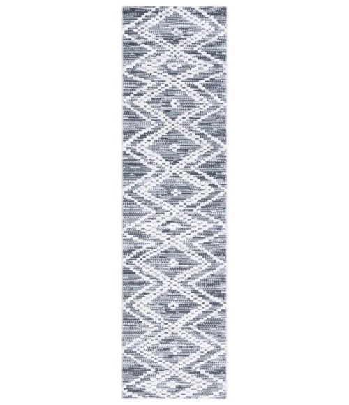 Safavieh Alamo ALM717 Charcoal / Ivory 2'-2" X 8' Runner Area Rug