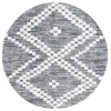 Safavieh Alamo ALM717 Charcoal / Ivory 6'-7" X 6'-7" Round Area Rug