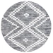 Safavieh Alamo ALM717 Charcoal / Ivory 6'-7" X 6'-7" Round Area Rug