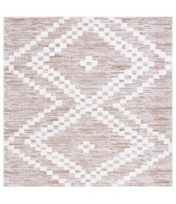 Safavieh Alamo ALM717 Taupe / Ivory 6'-7" X 6'-7" Square Area Rug