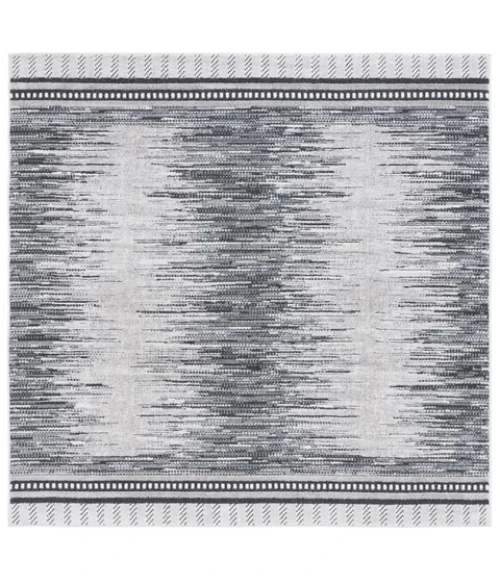 Safavieh Alamo ALM732 Grey / Charcoal 6'-7" X 6'-7" Square Area Rug