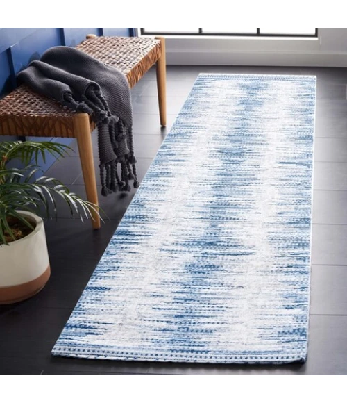 Safavieh Alamo ALM732 Grey / Blue 2'-2" X 8' Runner Area Rug
