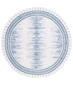 Safavieh Alamo ALM732 Grey / Blue 6'-7" X 6'-7" Round Area Rug