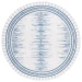 Safavieh Alamo ALM732 Grey / Blue 6'-7" X 6'-7" Round Area Rug