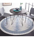 Safavieh Alamo ALM732 Grey / Blue 6'-7" X 6'-7" Round Area Rug