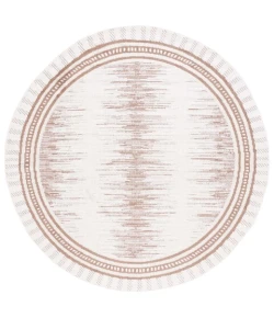 Safavieh Alamo ALM732 Taupe / Ivory 6'-7" X 6'-7" Round Area Rug