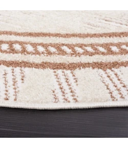 Safavieh Alamo ALM732 Taupe / Ivory 6'-7" X 6'-7" Round Area Rug