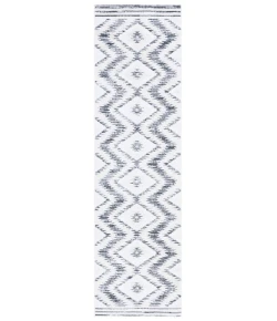 Safavieh Alamo ALM737 Ivory / Charcoal 2'-2" X 8' Runner Area Rug