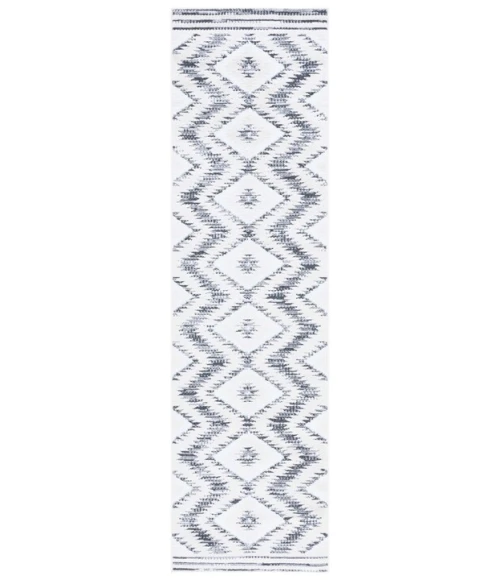 Safavieh Alamo ALM737 Ivory / Charcoal 2'-2" X 8' Runner Area Rug