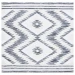 Safavieh Alamo ALM737 Ivory / Charcoal 6'-7" X 6'-7" Square Area Rug