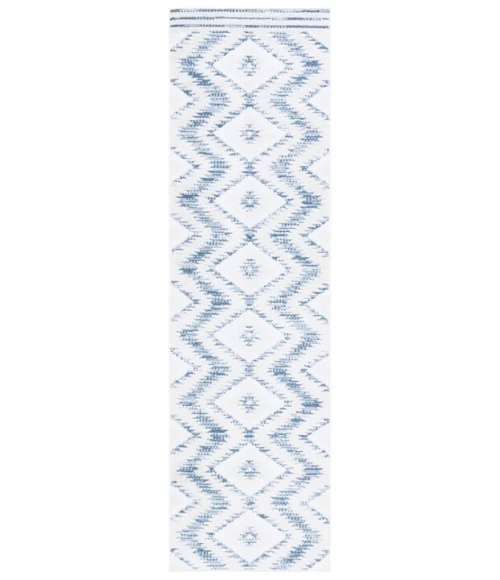 Safavieh Alamo ALM737 Ivory / Blue 2'-2" X 8' Runner Area Rug