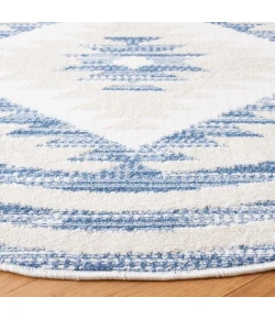 Safavieh Alamo ALM737 Ivory / Blue 6'-7" X 6'-7" Round Area Rug