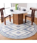 Safavieh Alamo ALM737 Ivory / Blue 6'-7" X 6'-7" Round Area Rug