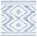 Safavieh Alamo ALM737 Ivory / Blue 6'-7" X 6'-7" Square Area Rug