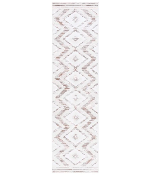 Safavieh Alamo ALM737 Ivory / Taupe 2'-2" X 8' Runner Area Rug