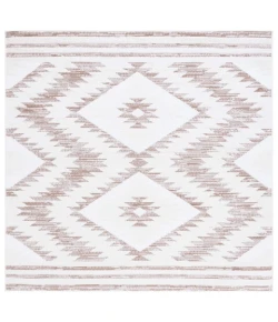 Safavieh Alamo ALM737 Ivory / Taupe 6'-7" X 6'-7" Square Area Rug