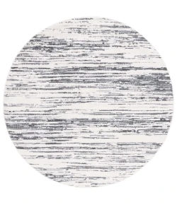 Safavieh Alamo ALM742 Charcoal / Ivory 6'-7" X 6'-7" Round Area Rug