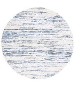 Safavieh Alamo ALM742 Blue / Ivory 6'-7" X 6'-7" Round Area Rug