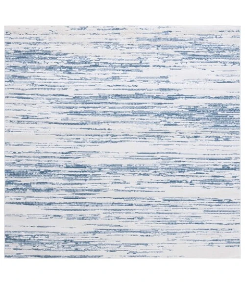 Safavieh Alamo ALM742 Blue / Ivory 6'-7" X 6'-7" Square Area Rug